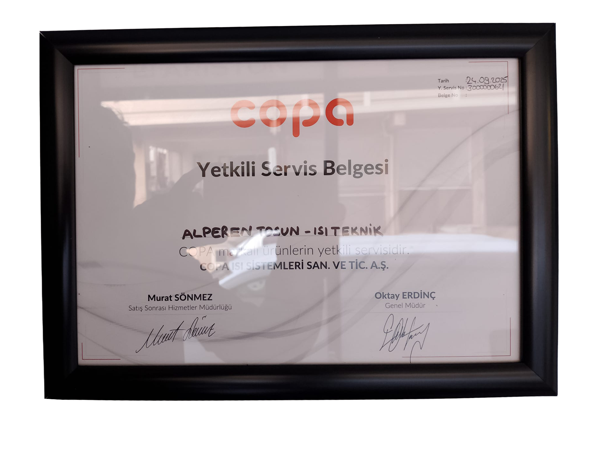 Bursa Kombi Servisi Sertifika 2